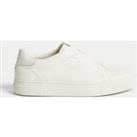 Buy Leather Slip-On Trainers with Freshfeet