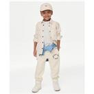 Buy Cotton Rich Smiley Face Slogan Joggers (2-8 Years)