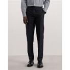 Buy Tailored Fit Silk Linen Blend Trousers