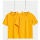 2pk Unisex Stain Resist School Polo Shirts (2-18 Yrs)