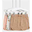 Buy 3pk Pure Cotton Palm Tree Broderie Shorts (0-3 Yrs)