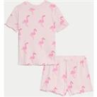 Buy Cotton Rich Flamingo Rib Pyjamas (1-8 Yrs)
