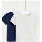 2pk Pure Cotton T-Shirts (0-3 Yrs)