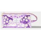 The Flat Lay Co. Makeup Jelly Box Bag in Lilac Daisy