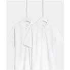 2pk Unisex Easy Dressing School Polo Shirts (2-18 Yrs)