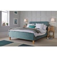 LPD Pierre Velvet Bed Frame, King Size, Coral