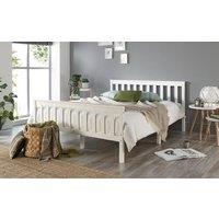 Aspire Atlantic White Wooden Bed Frame, Single