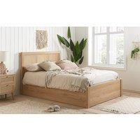 Birlea Croxley Wooden Rattan Ottoman Bed Frame, Double