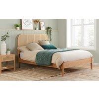 Birlea Margot Rattan Bed Frame, Superking, Oak