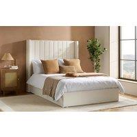 Birlea Maisey Fabric Ottoman Bed Frame, Double, Cream Linen