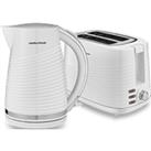Morphy Richards Dune Kettle and Toaster Set - White - Jug Kettle 108269 - 2-Slice Toaster 220029 - P