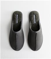 Men's Dark Grey Faux Suede Slippers Jack & Jones New Look
