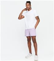Men's Lilac Tie Waist Shorts New Look