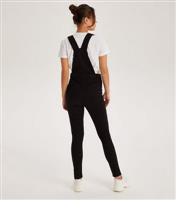 Women's Black Denim Dungarees Urban Bliss New Look