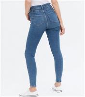 Women's Blue Lift & Shape Jenna Skinny Jeans New Look