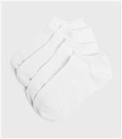 Girls' White 5 Pack Trainer Socks New Look