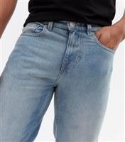 Men's Pale Blue Straight Fit Jeans New Look