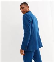 Men's Indigo Slim Suit Jacket New Look
