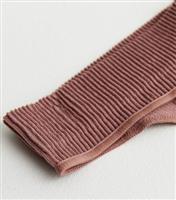 Women's Deep Pink Ribbed Seamless Thong New Look