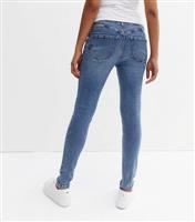 Women's Maternity Blue Under Bump Lift & Shape Emilee Jeggings New Look