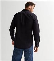 Men's Black Long Sleeve Oxford Shirt New Look