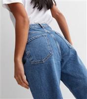 Women's Petite Blue Ankle Grazing Hannah Straight Leg Jeans New Look