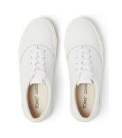 Women's White Leather Lace Up Espadrilles Toms New Look