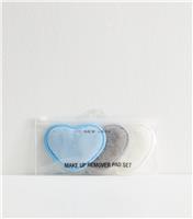 Blue Pack of 3 Heart Makeup Remover Pads New Look
