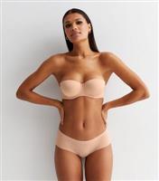 Women's 3 Pack Tan Black and White Seamless Short Briefs New Look