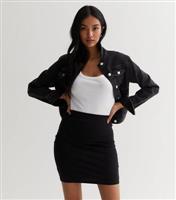 Women's Black High Waist Bodycon Mini Tube Skirt New Look