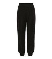 Black Glitter Cuff Pants KIDS ONLY New Look