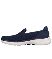 Women's Navy Go Walk Goga Mat Trainers Skechers New Look