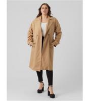 Women's Curve Stone Long Belted Mac Vero Moda New Look