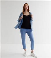 Women's Maternity Black Jersey Nursing Cami New Look