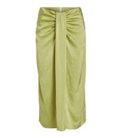 Women's Green Ruched Midi Skirt VILA New Look