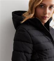 Women's Black Lightweight Puffer Jacket New Look