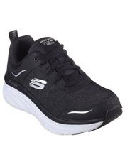 Women's Black Knit Lace Up Trainers Skechers New Look