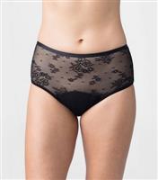 Women's Black Floral Lace Midi Bikini Briefs Dorina New Look