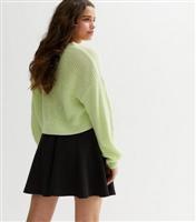 Girls' Black Skater School Skirt New Look