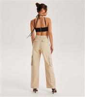 Women's Off White Cotton Cargo Trousers Urban Bliss New Look