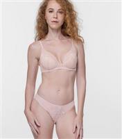 Women's 2 Pack Pink and Off White Lace Front Briefs Dorina New Look