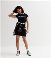 Girls' Black Ring- Zip School Tube Skirt New Look