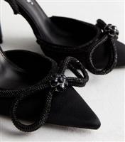 Women's Black Diamant Stiletto Heel Court Shoes Public Desire New Look