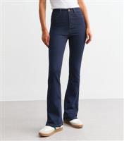 Women's Indigo Wash Waist Enhance Quinn Bootcut Jeans New Look