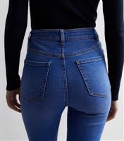 Women's Bright Blue Waist Enhance Quinn Bootcut Jeans New Look