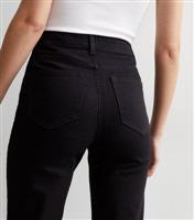 Women's Stay Black Full Length Slim Straight Jeans New Look