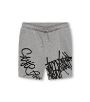 Pale Grey Graffiti Shorts School KIDS ONLY New Look