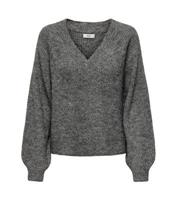 Women's Cream Ribbed Knit V Neck Jumper JDY New Look