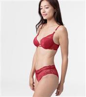 Dorina Red Lace Hipster Briefs New Look