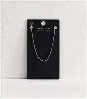 Silver Plated Ball Chain Necklace New Look